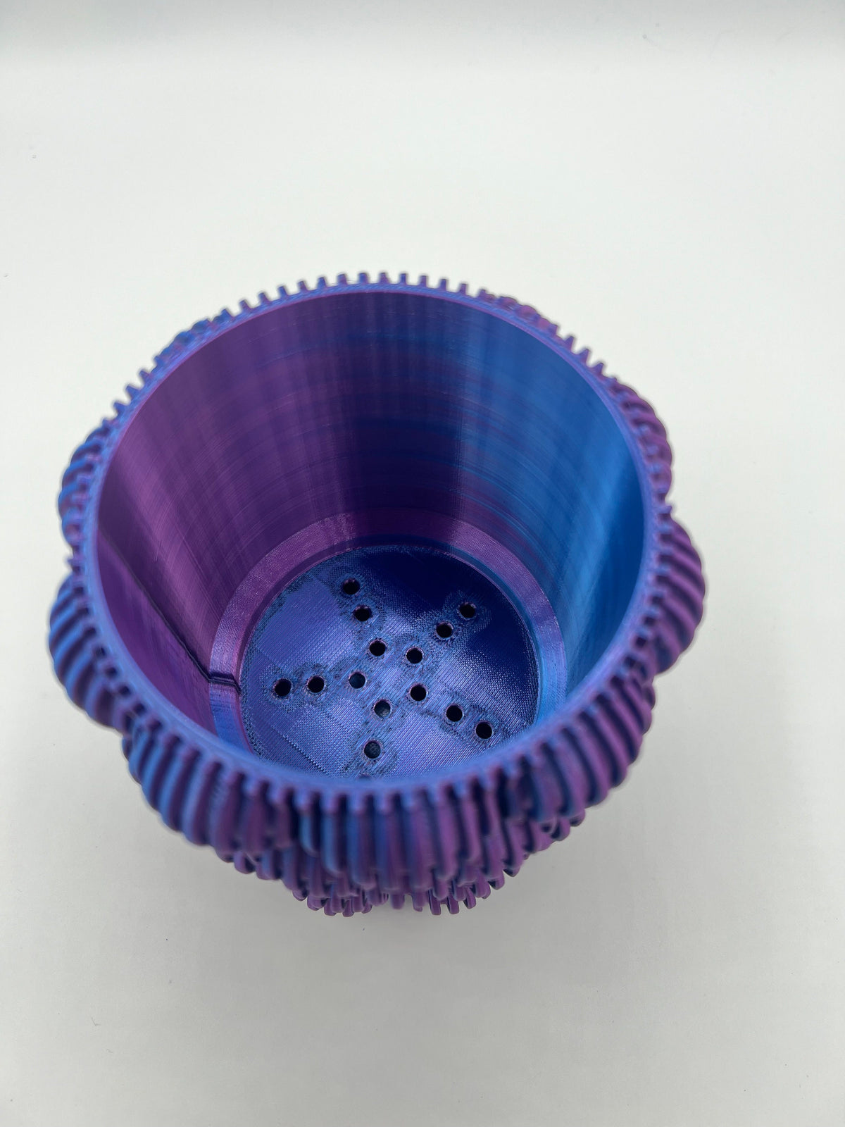 3D Printed Bubble Planter: Color-Changing Silk Filament, Drainage