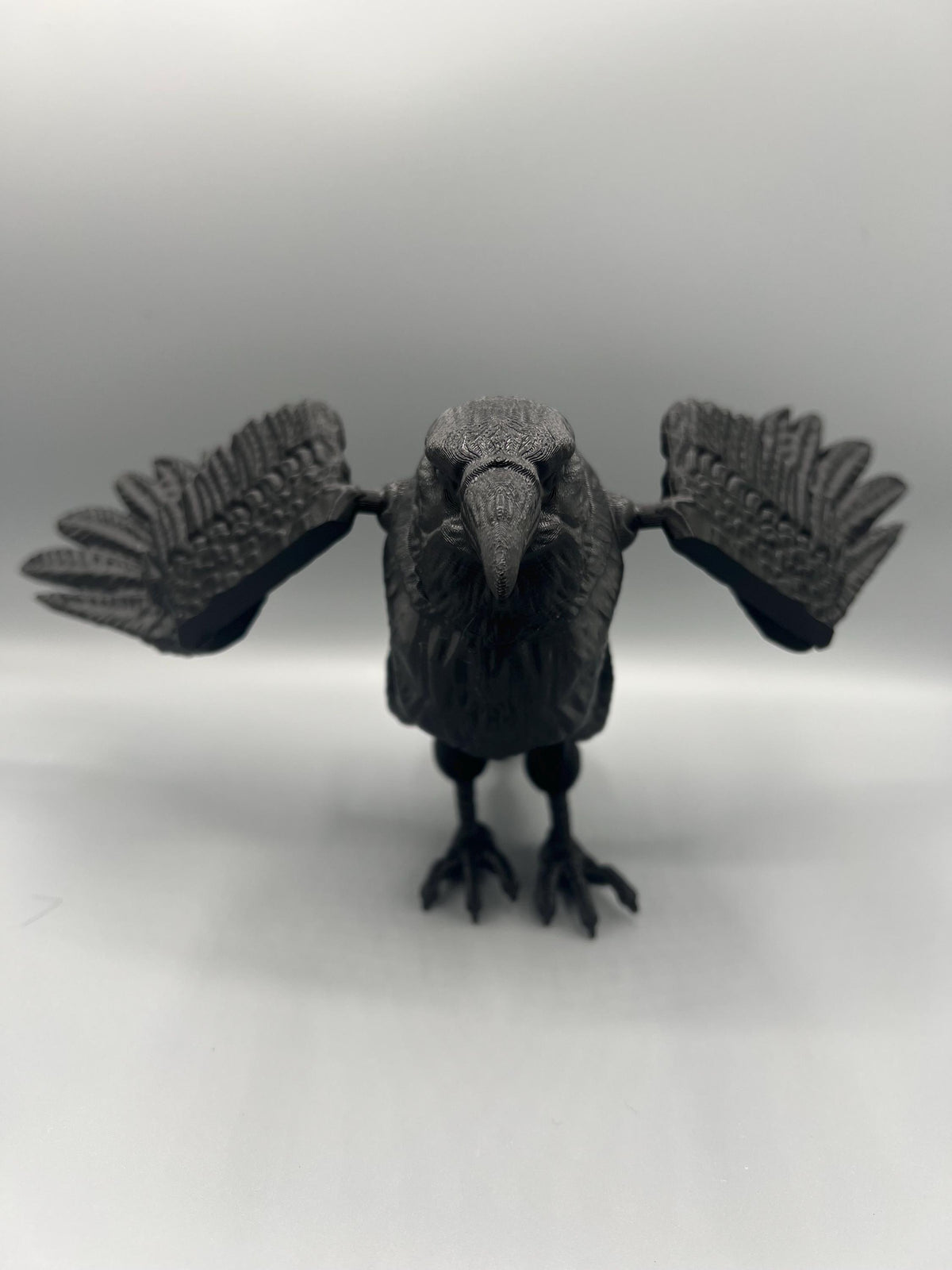 Articulating Flexi Raven Toy: 3D Printed Fidget Figurine