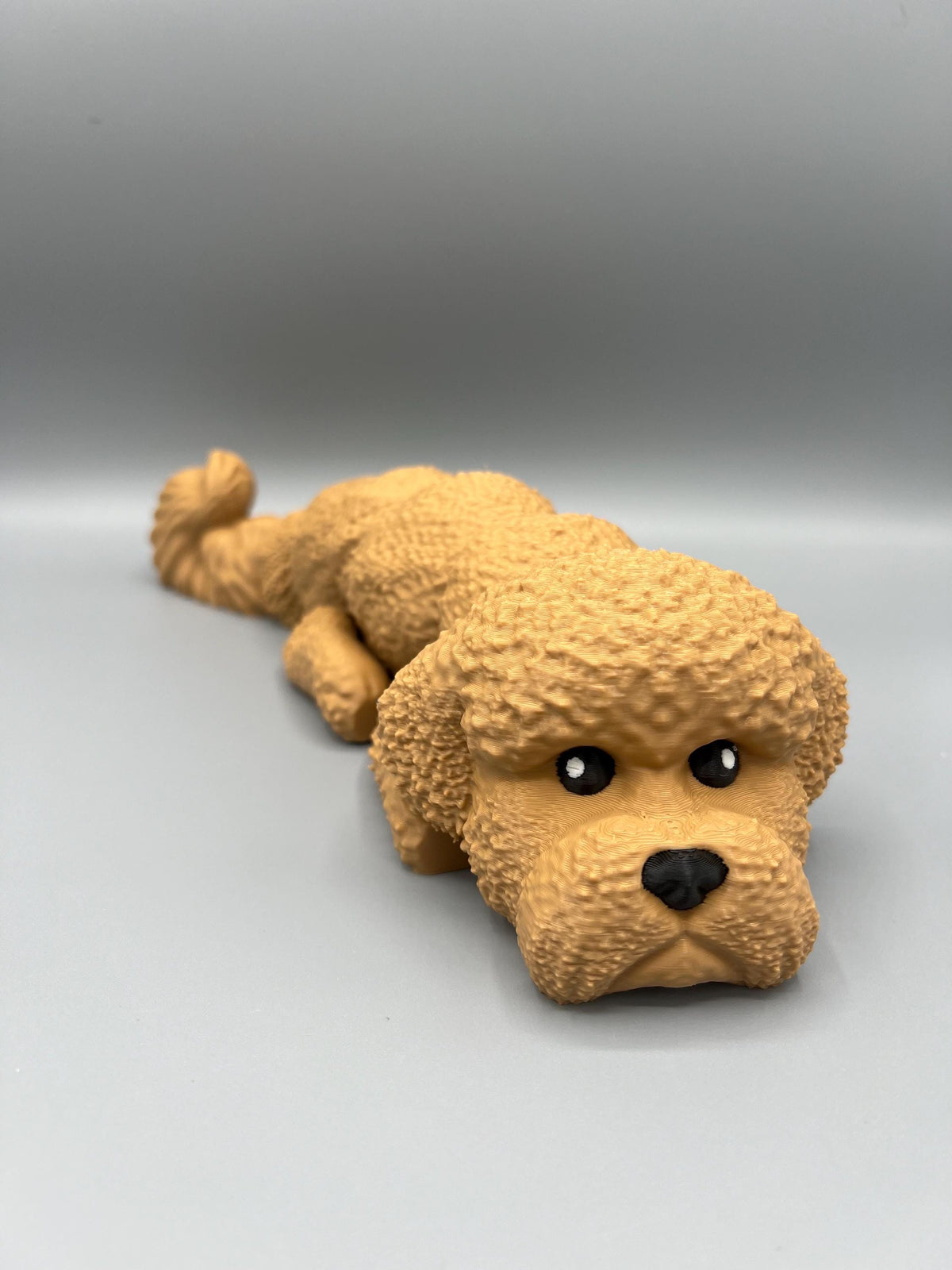 Articulating 3D Printed Bichon Frise Toy: Flexible Dog Lover Gift