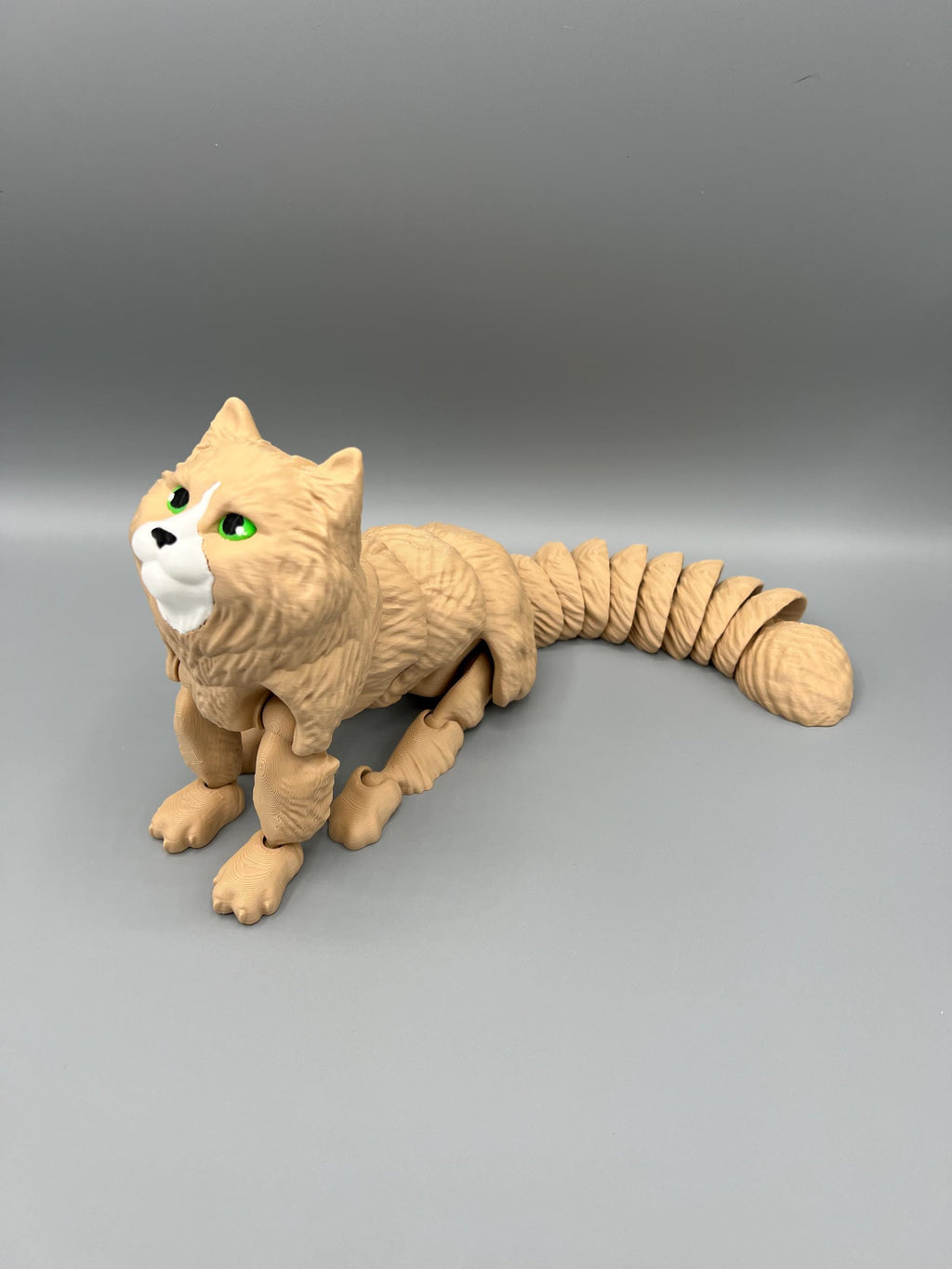 3D Printed Flexi Cat Toy: Articulating Long-Haired Fidget