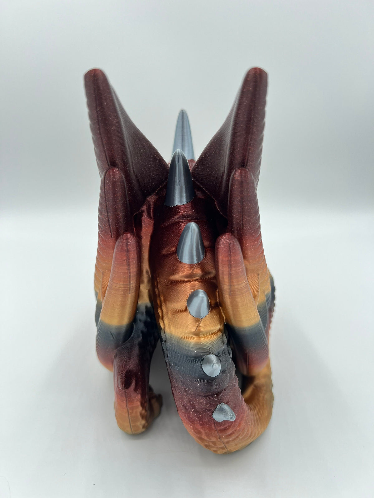 Fire Wyvern Dice Tower: 3D Printed Tri-Color Dragon Gaming Accessory