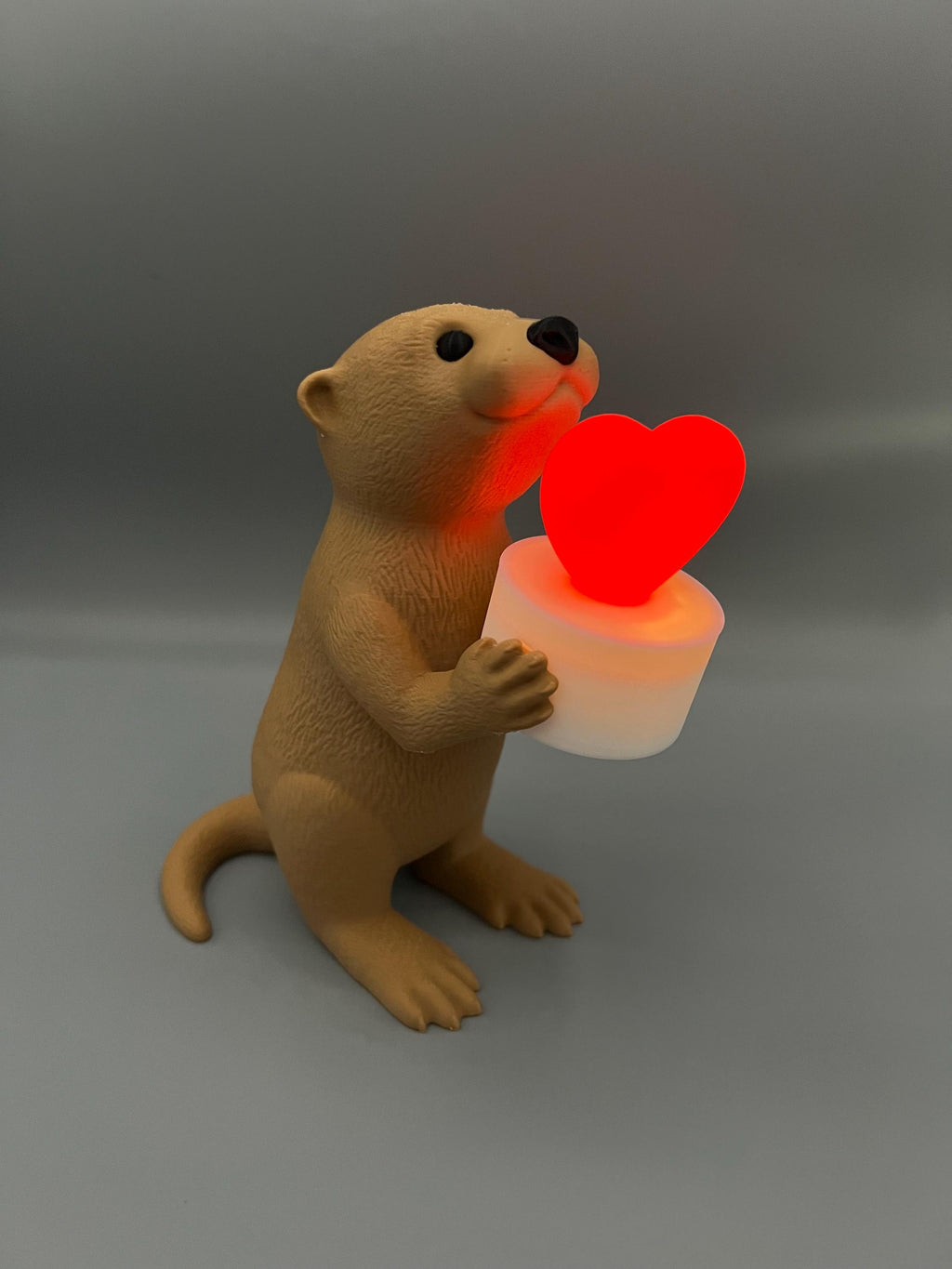 3D Printed Otter Tea Light Holder: Valentine's Gift