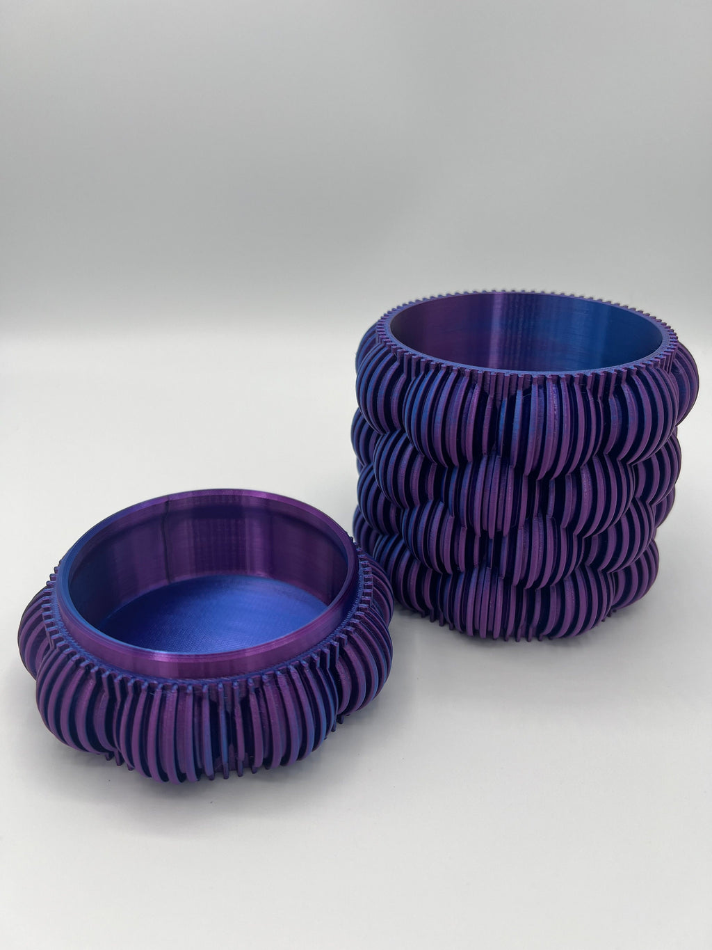 3D Printed Bubble Planter: Color-Changing Silk Filament, Drainage