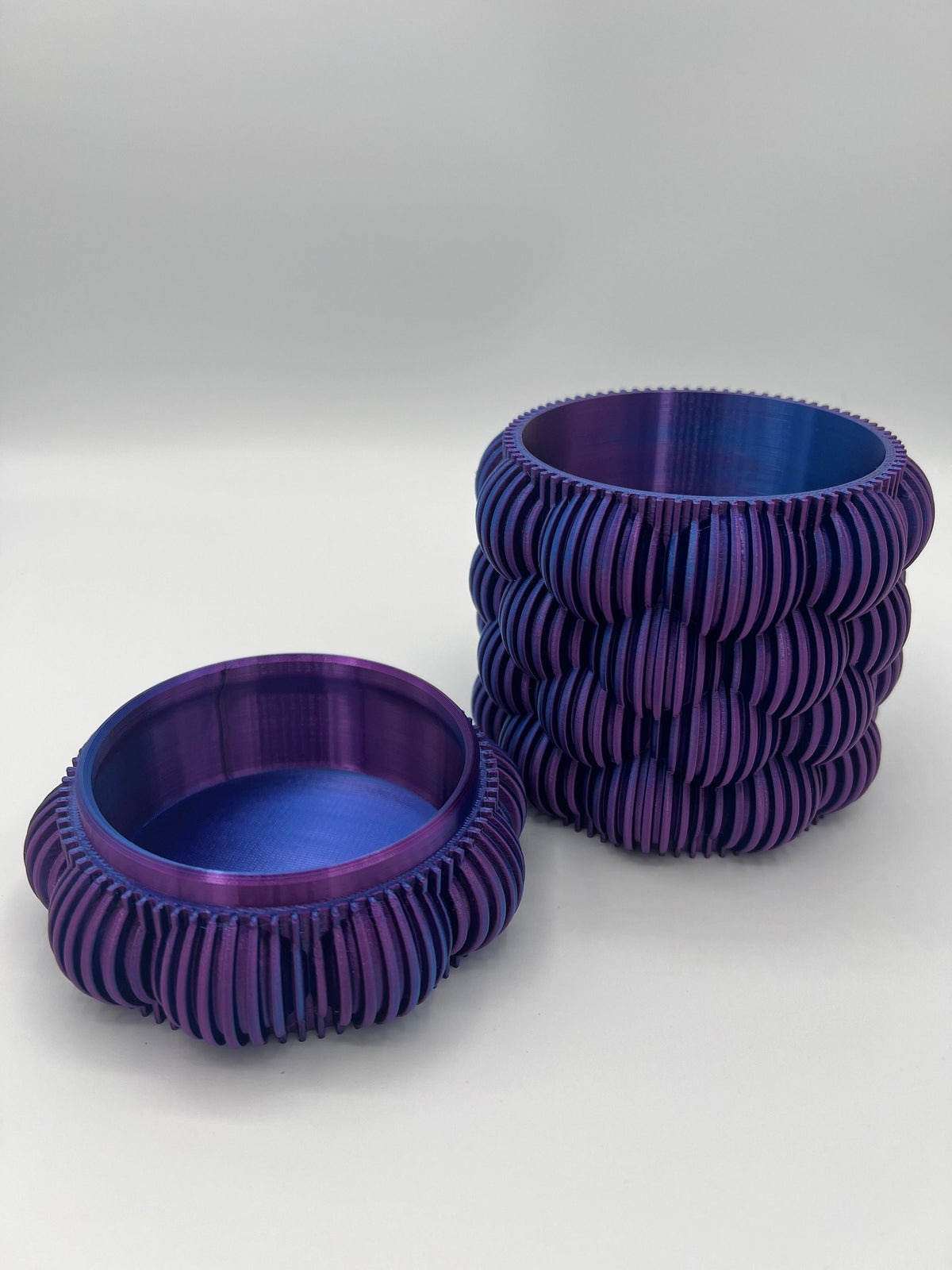 3D Printed Bubble Planter: Color-Changing Silk Filament, Drainage