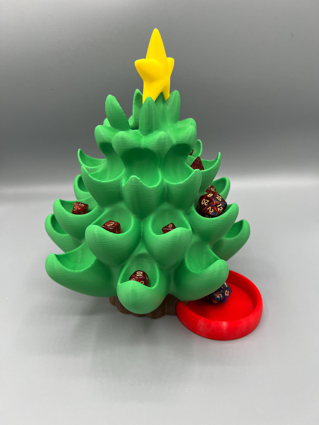 Christmas Tree Dice Tower: Holiday DnD Dice Holder