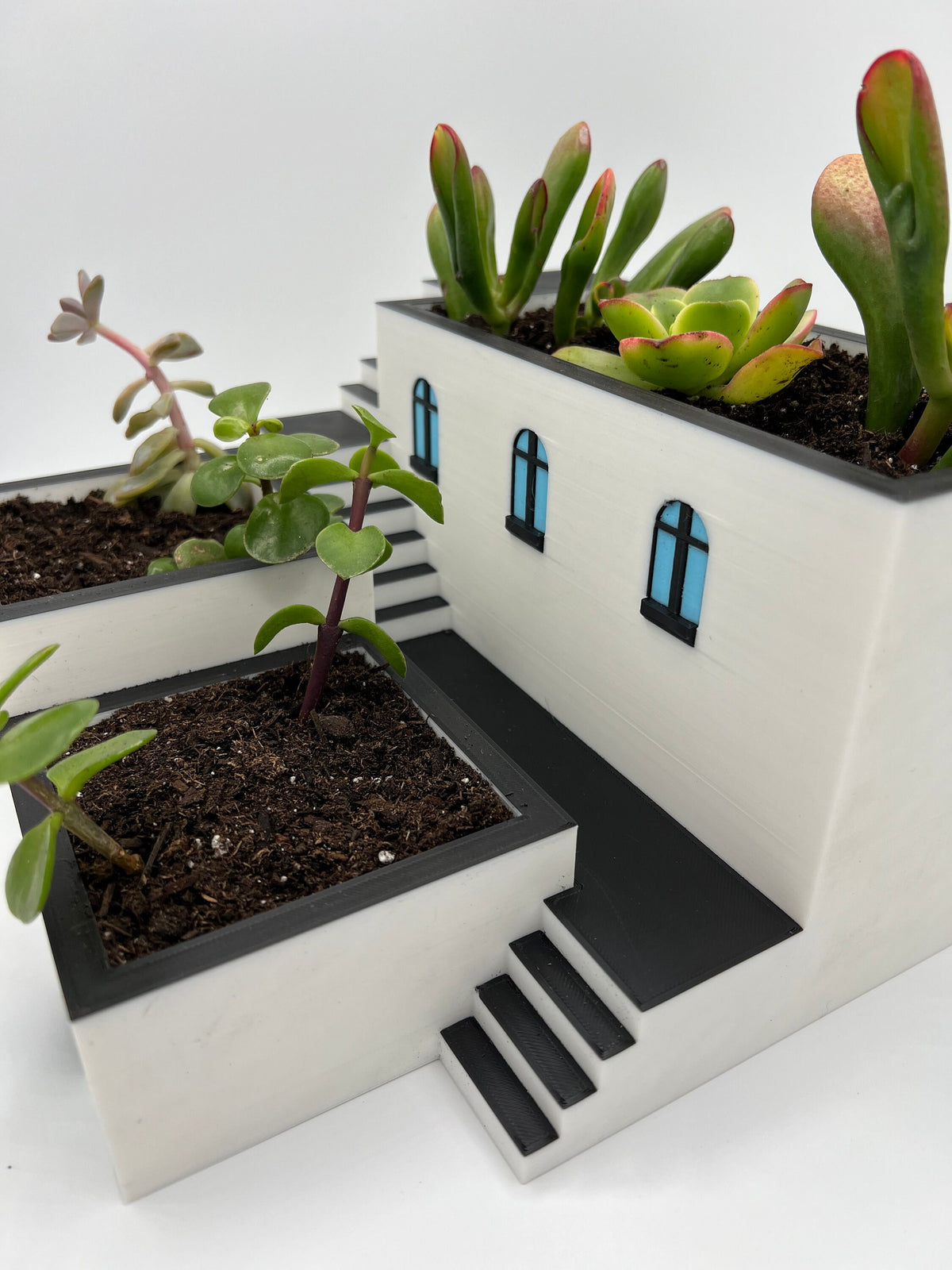 3D Printed Zen Garden Planter: Tiered Succulent Home Decor