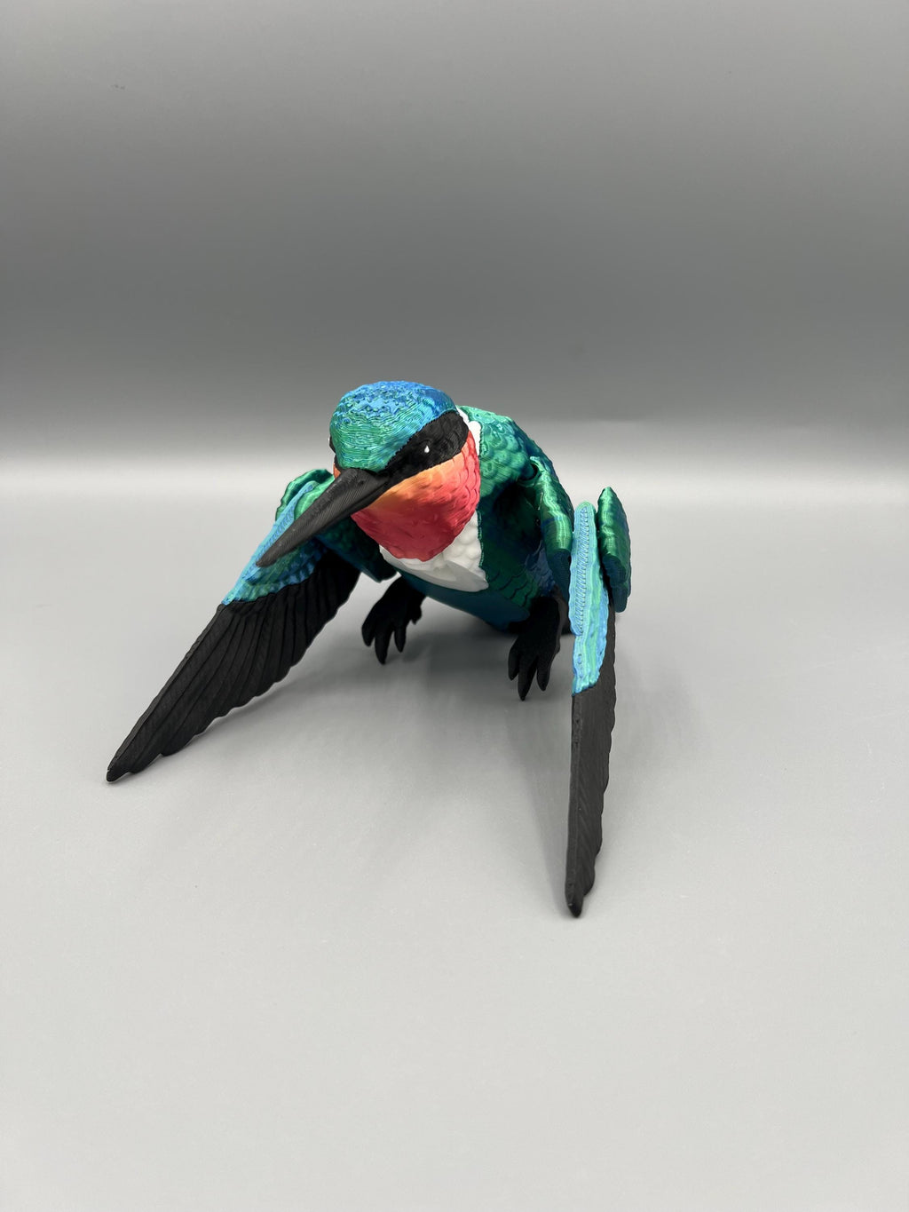 3D Printed Flexi Hummingbird: Shimmering Bird Fidget Toy
