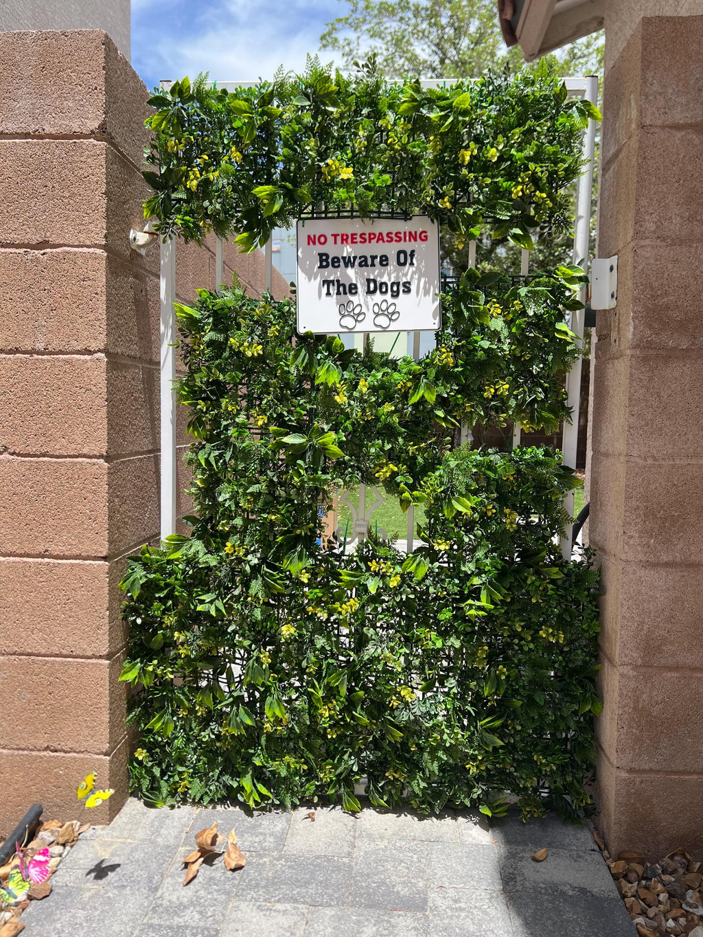 3D Printed Beware of Dogs Sign: Custom Color No Trespassing, PETG Outdoor Safe