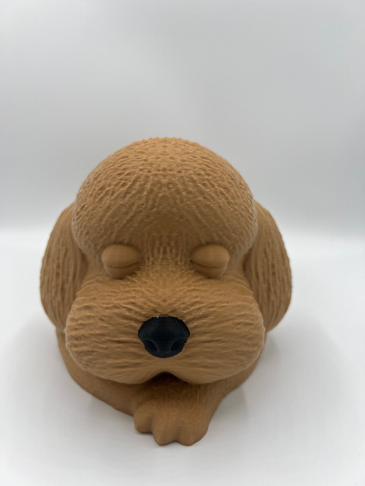 Sleepy Poodle Planter: 3D Printed Dog Succulent Planter