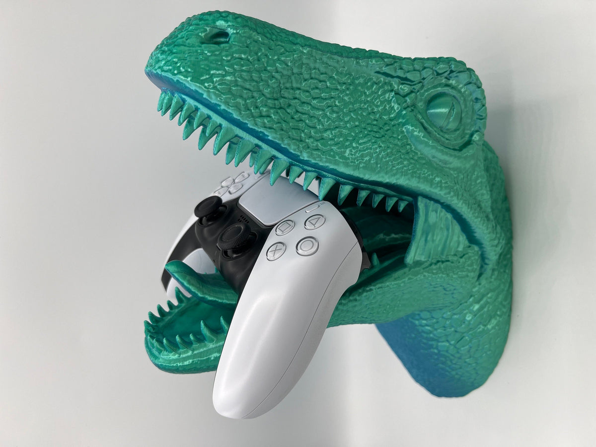 Velociraptor Gaming Controller Holder: Wall Mount for PS5/Xbox