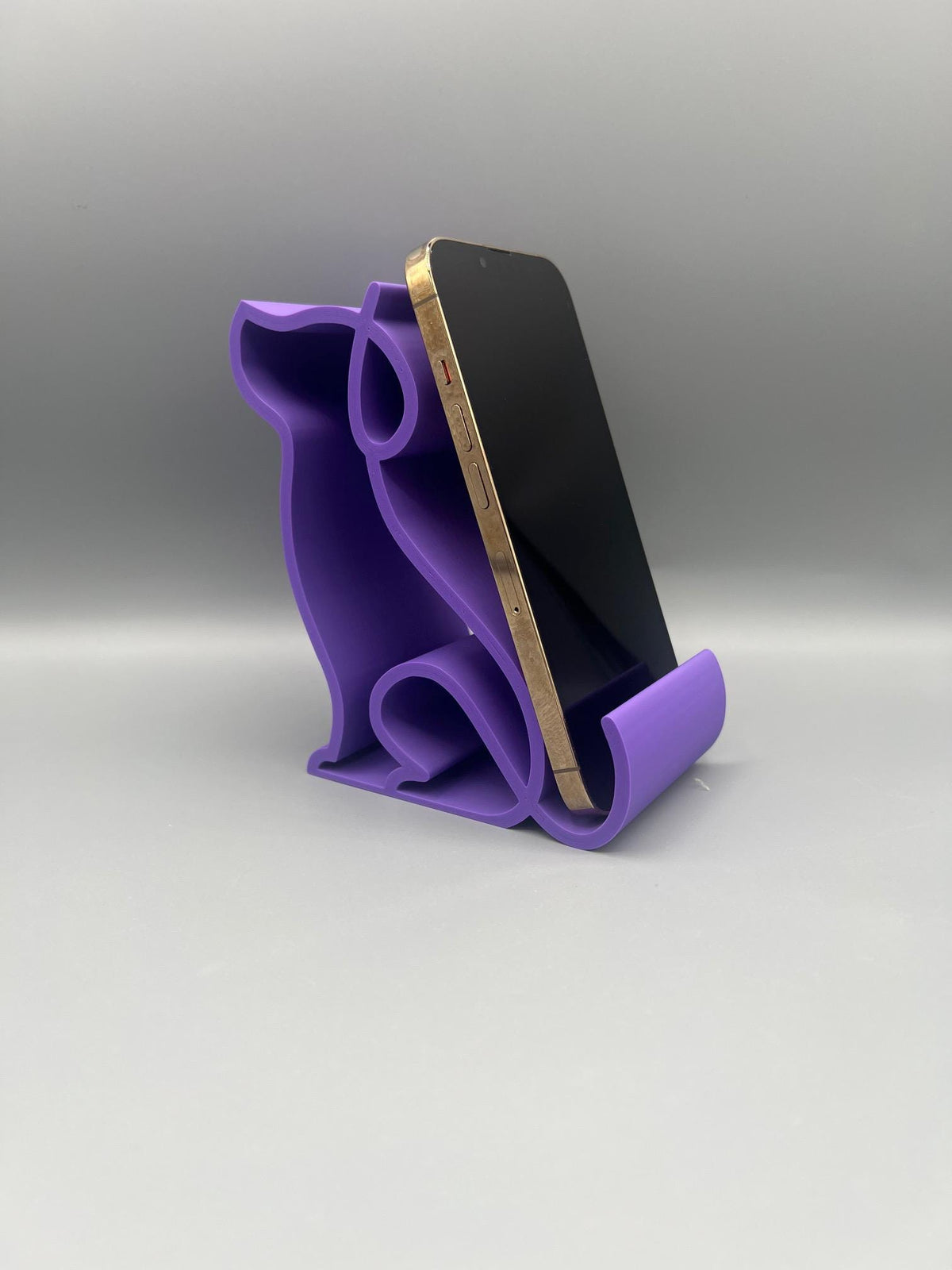 3D Printed Dog Phone Holder | Sitting Pup Desk Stand | Animal Lover Gift