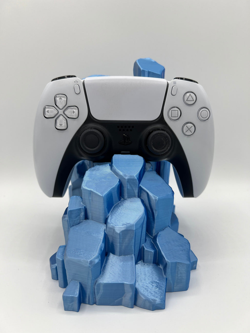 3D Printed Quartz Crystal Gaming Controller Stand: PS5, Xbox, Switch