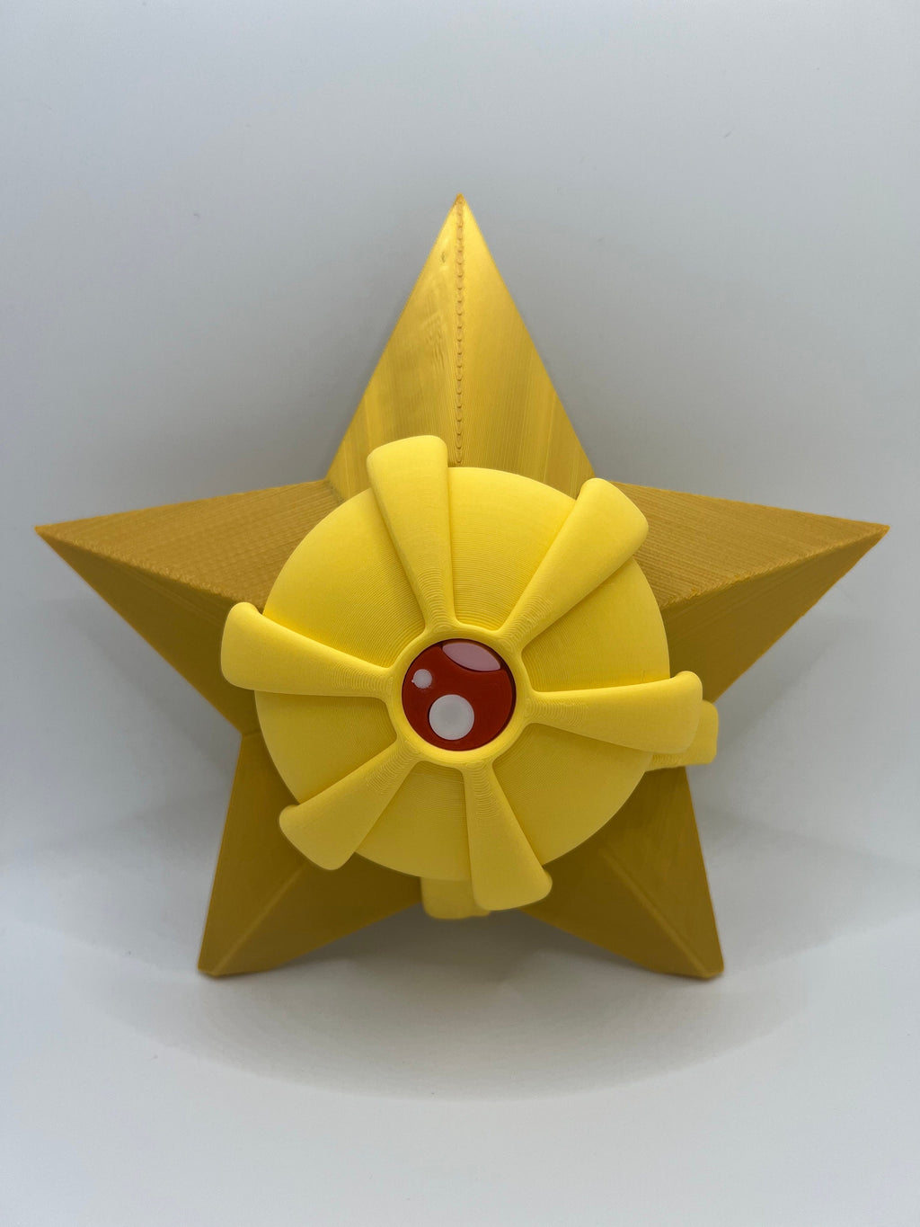 3D Printed Staryu Figurine: Golden Pokémon Collectible & Desk Decor