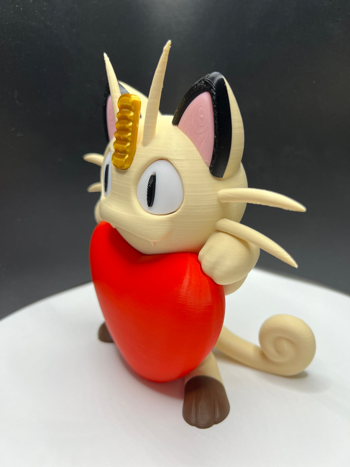 Heartful Cat Model - Valentines Gift - Gift for Pokemon Fans - Cat Heart - Cat Holding Heart - Anime Model - Anime Gift - Gift for Loved
