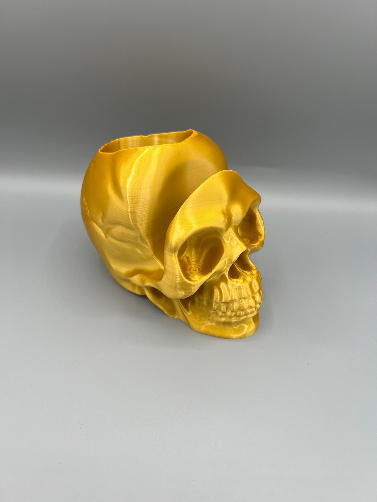 3D Printed Skull Eyeglass Holder | Gothic Desk Decor, Key Tray (Optional)