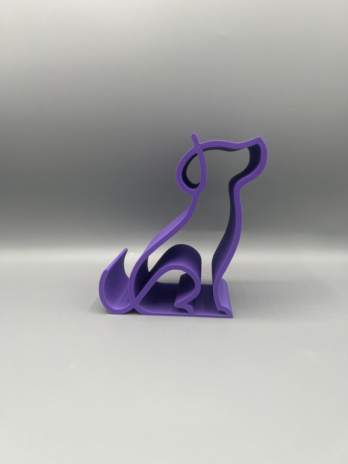 3D Printed Dog Phone Holder | Sitting Pup Desk Stand | Animal Lover Gift