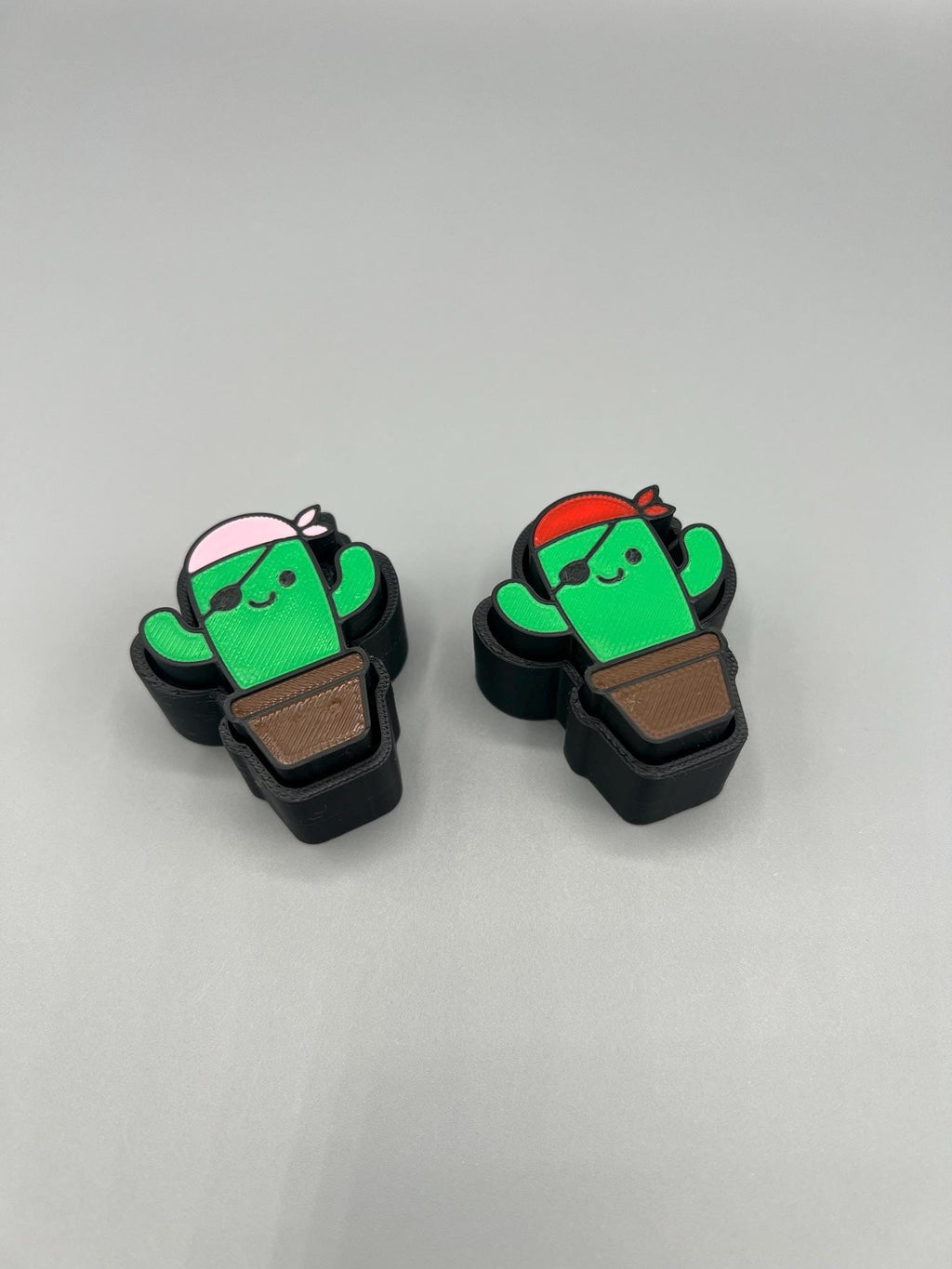 Cactus Eyepatch & Bandana Clicker – 3D Printed Fidget Toy ASMR