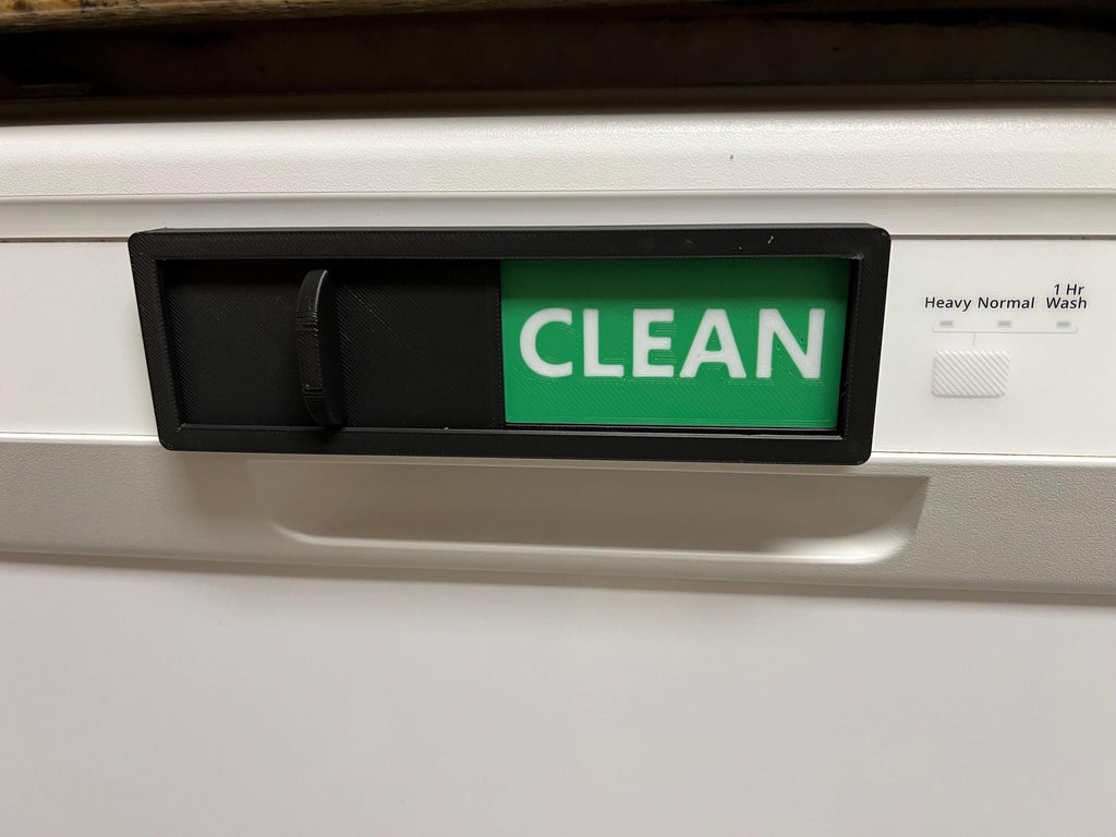 3D Printed Clean/Dirty Dishwasher Sign