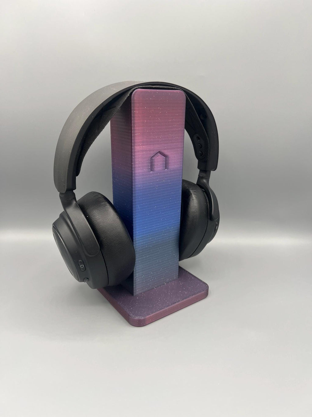3D Printed Headphone Stand | Minimalist Desk Gaming Accessory, Starry Sky Gradient (Custom Colors)
