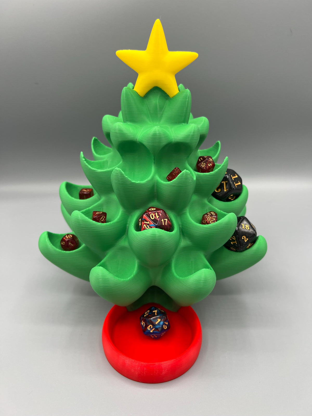 Christmas Tree Dice Tower: Holiday DnD Dice Holder