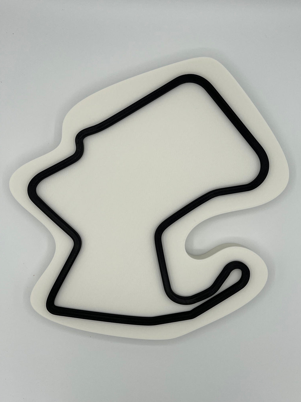 Laguna Seca Raceway Wall Art: 3D Printed Race Track Decor