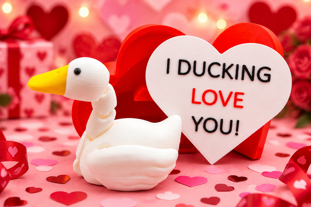 I Ducking Love You 3D Printed Flexi Duck Gift Set hero image