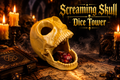 Screaming Skull Dice Tower 3D Printed DnD Gaming hero image
