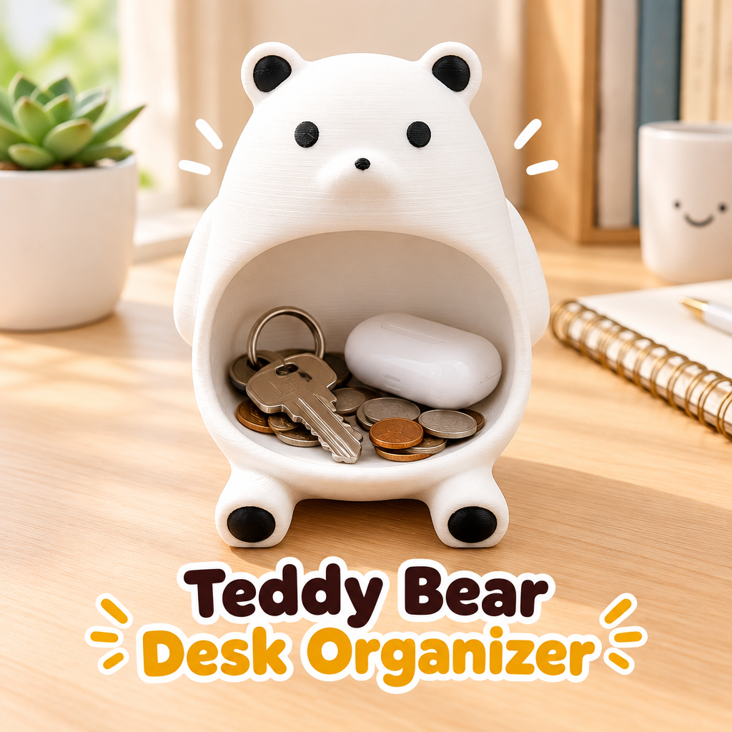 Teddy Bear Desk Organizer